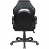 Global Industrial Racing/Gaming Chair, Mid Back, Synthetic Leather, Black/Gray 695854GY